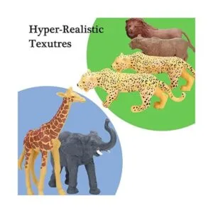 Figuras de animales de safari gigantes 12 piezas de_4