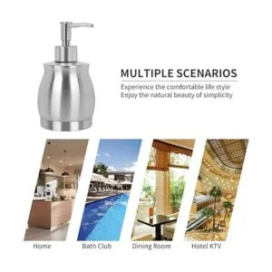 LALA DOLCE Dispensador de jabón para encimera de acero_5