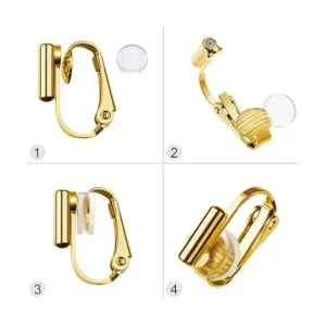 9 pares de aretes con clip componentes convertidores 3_2