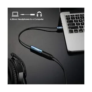 MillSO Adaptador de auriculares de 14 a 0.138 in TRS de_2