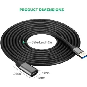 Cable de extensión USB 3.0 de 20 pies XXONE aleación de