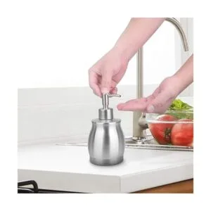 LALA DOLCE Dispensador de jabón para encimera de acero_6