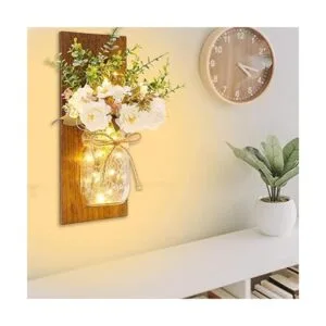 Apliques de pared rústicos con diseño de tarro de masón_2