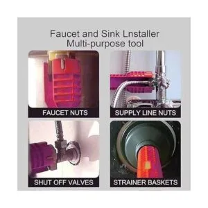 Instalador de grifo y fregadero 8 en 1 llave multiusos