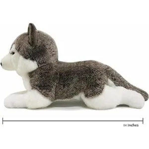 ICE KING BEAR Animal de peluche realista de lobo_3