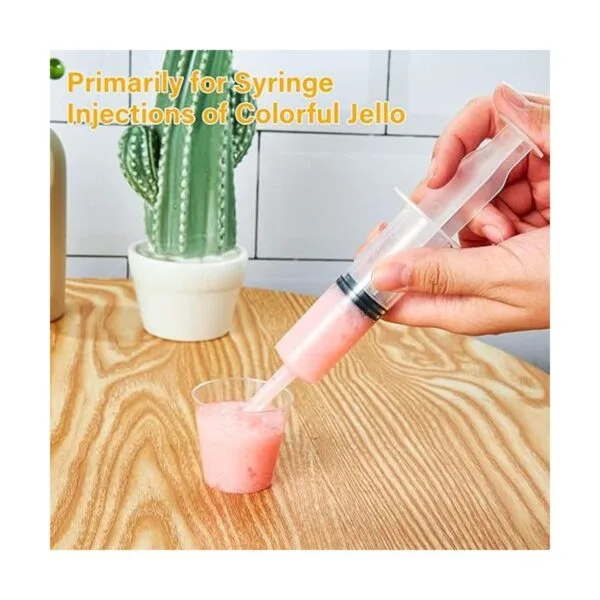 Paquete de 50 jeringas de gelatina recipientes medianos