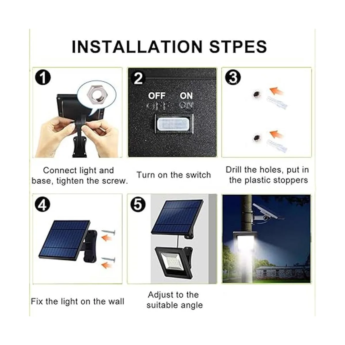 Awanber Luces solares para exteriores luz blanca_2