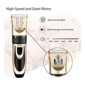 Kit de aseo para perros de bajo ruido eléctrico_4