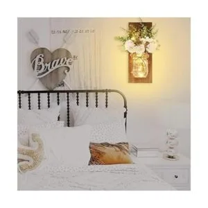 Apliques de pared rústicos con diseño de tarro de masón_3