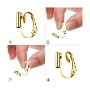 9 pares de aretes con clip componentes convertidores 3_3