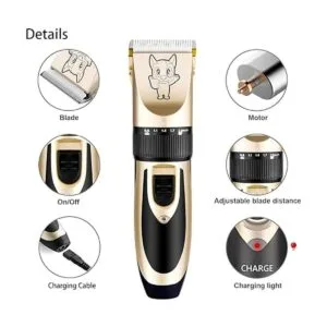 Kit de aseo para perros de bajo ruido eléctrico_6