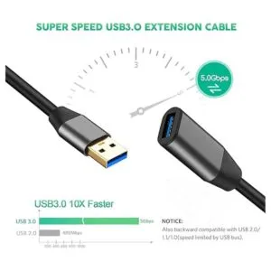 Cable de extensión USB 3.0 de 20 pies XXONE aleación de
