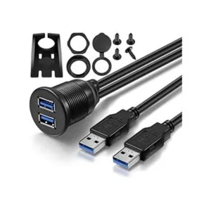 OBVIS 2 puertos USB 3.0 macho a USB 3.0 hembra AUX montaje_1