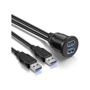 OBVIS 2 puertos USB 3.0 macho a USB 3.0 hembra AUX montaje_3