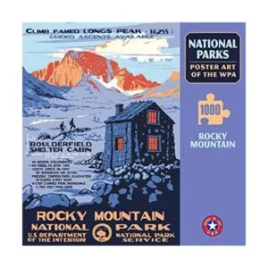Póster del parque nacional de Rocky Mountain arte de los_1