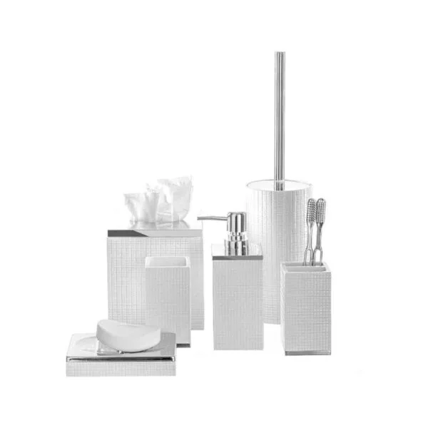 Creative Scents Dispensador de jabón líquido blanco para_5