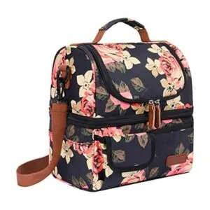 LOKASS Loncheras para mujer doble cubierta con aislante_1