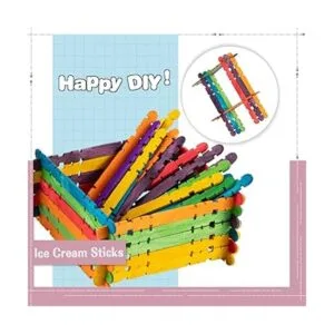 Alphatool 500 palitos coloridos de madera de dientes de