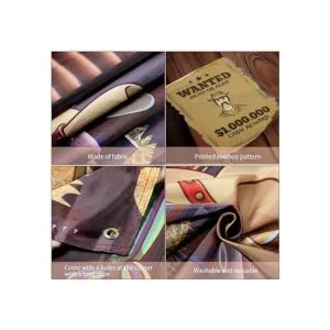 Suministros de fiesta occidental sala de tela grande