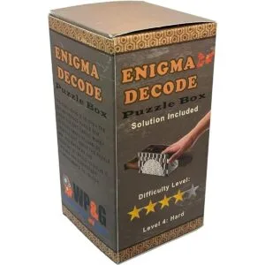 Enigma Decode Caja de rompecabezas secreta Soporte para_4