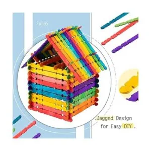 Alphatool 500 palitos coloridos de madera de dientes de