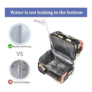 LOKASS Loncheras para mujer doble cubierta con aislante_4