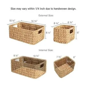 StorageWorks Cestas de almacenamiento tejidas a mano
