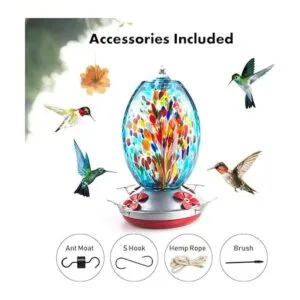 Muse Garden comedero para colibríes para exteriores hecho_3