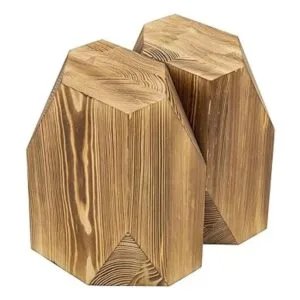 MyGift Sujetalibros de madera maciza con estilo_2