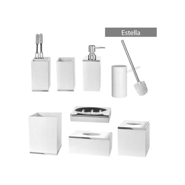 Creative Scents Dispensador de jabón líquido blanco para_6