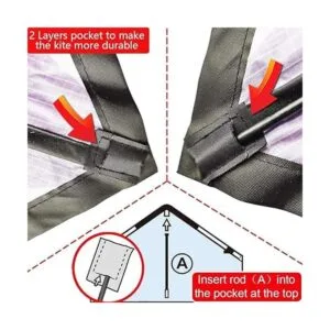 HONBO Cometa Delta grande para niños y adultos cometa_5