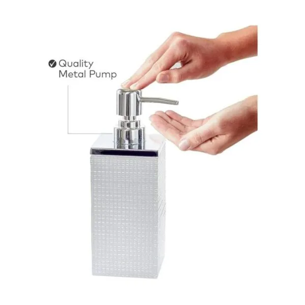 Creative Scents Dispensador de jabón líquido blanco para_3