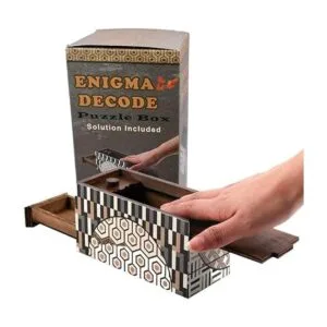 Enigma Decode Caja de rompecabezas secreta Soporte para_2