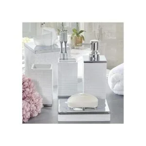Creative Scents Dispensador de jabón líquido blanco para_4