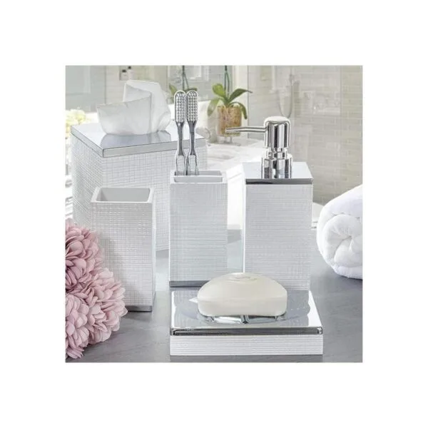 Creative Scents Dispensador de jabón líquido blanco para_4