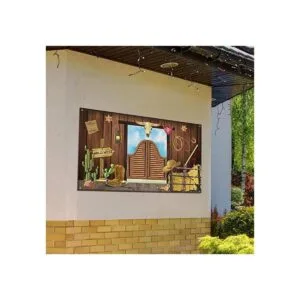 Suministros de fiesta occidental sala de tela grande