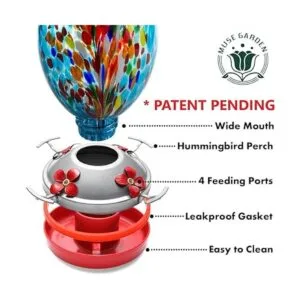Muse Garden comedero para colibríes para exteriores hecho_5