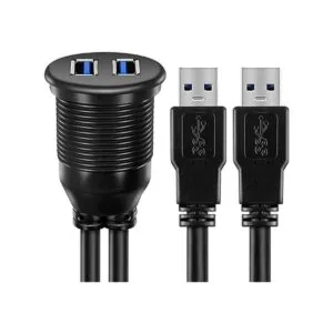 OBVIS 2 puertos USB 3.0 macho a USB 3.0 hembra AUX montaje_5