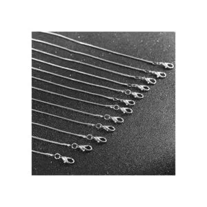 Forise 24 cadenas de serpiente chapadas en oro y plata de_2