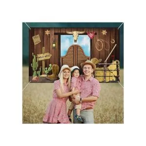 Suministros de fiesta occidental sala de tela grande