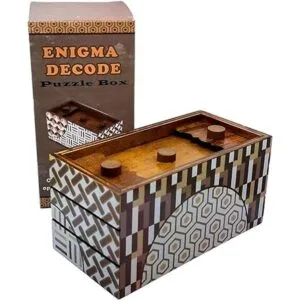 Enigma Decode Caja de rompecabezas secreta Soporte para_6