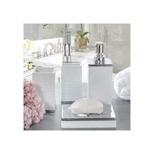 Creative Scents Dispensador de jabón líquido blanco para_2