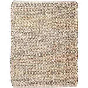 Alfombra de algodón de yute de 2 x 3 pies natural tejida_3