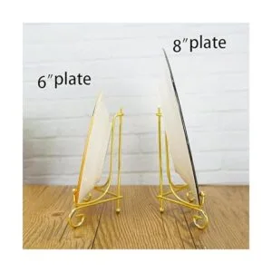 Artliving Paquete de 4 soportes de exhibición de hierro de