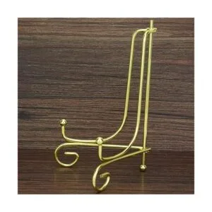 Artliving Paquete de 4 soportes de exhibición de hierro de