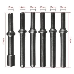 Juego de 7 brocas para martillo neumático 0.401 vástago de