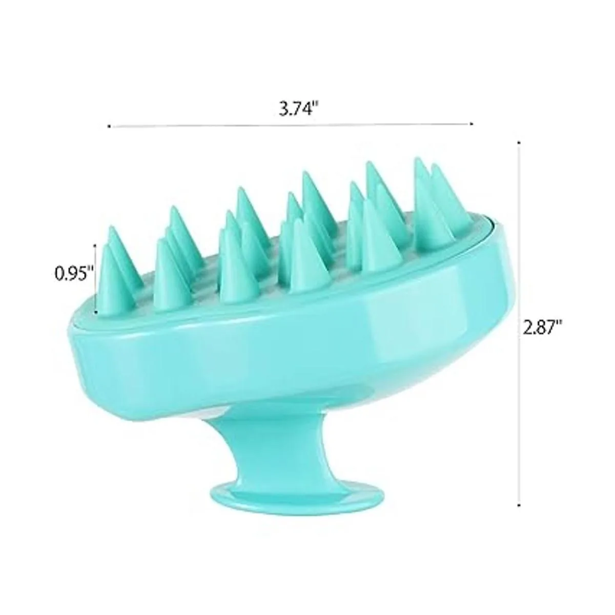 4 piezas de silicona para el cuero cabelludo cepillo para_4