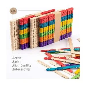 Alphatool 500 palitos coloridos de madera de dientes de