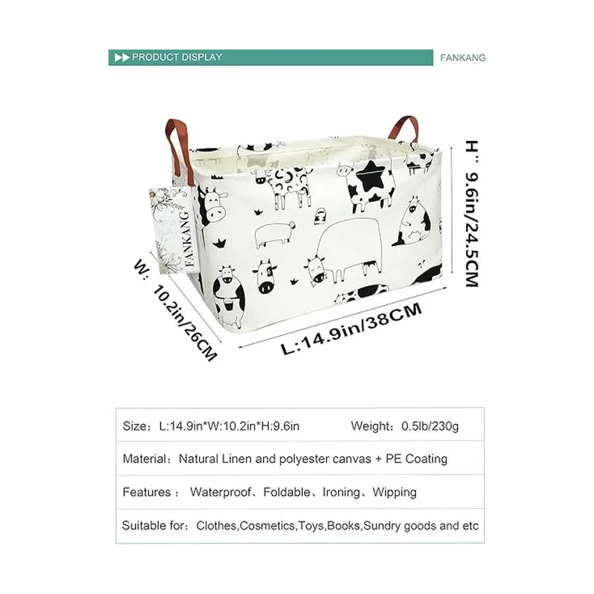 FANKANG Canasta plegable de almacenamiento para_2