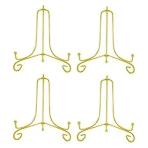 Artliving Paquete de 4 soportes de exhibición de hierro de